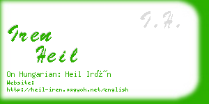 iren heil business card